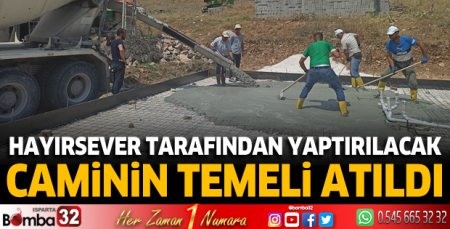 Uluborlu'da cami temeli atıldı