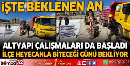 Uluborlu'da doğalgaz altyapı çalışmaları başladı