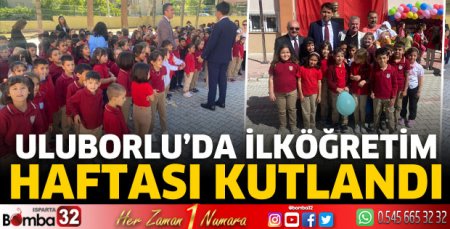 Uluborlu'da İlköğretim Haftası kutlandı