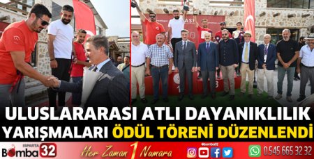 Uluslararası Atlı Dayanıklılık Yarışmaları ödül töreni düzenlendi