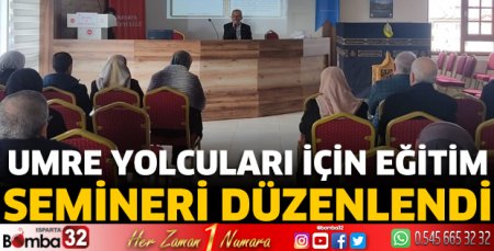 Umre Yolcuları İçin Eğitim Semineri Düzenlendi