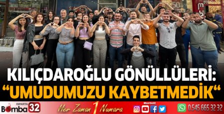 Umudumuzu kaybetmedik