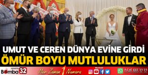 Umut ve Ceren dünya evine girdi