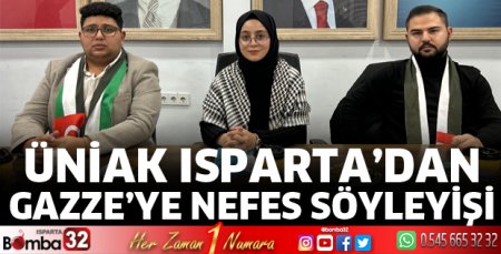 Üniak Isparta’dan Gazze’ye nefes söyleyişi
