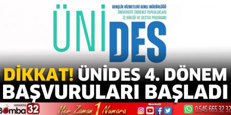 ÜNİDES 4. dönem başvuruları başladı