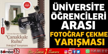 Üniversite öğrencileri arası fotoğraf çekme yarışması