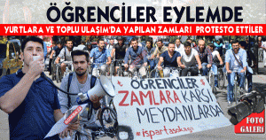 ÜNİVERSİTE ÖĞRENCİLERİNDEN ZAM  TEPKİSİ