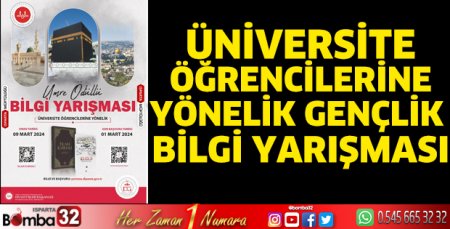 Üniversite öğrencilerine yönelik Gençlik Bilgi Yarışması