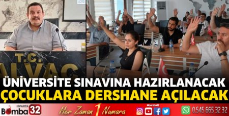 Üniversite sınavına hazırlanacak çocuklara dershane açılacak
