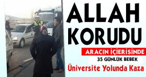 Üniversite Yolunda Kaza