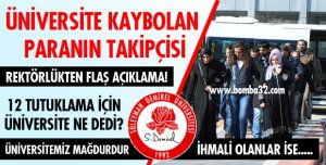 ÜNİVERSİTEDEN AÇIKLAMA!