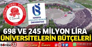 Üniversitelerin bütçeleri