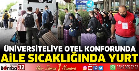 Üniversiteliye otel konforunda, aile sıcaklığında yurt