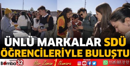 Ünlü markalar SDÜ öğrencileriyle buluştu