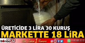 ÜRETİCİDE 3 LİRA MARKETTE 18 LİRA