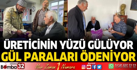 Üreticilere gül paraları ödeniyor 