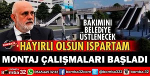 ÜST GEÇİT MONTAJ ÇALIŞMALARI BAŞLADI