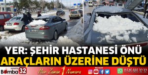 Üst geçitten araçların üzerine düştü