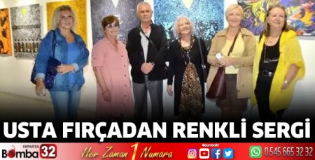 Usta fırçadan renkli sergi