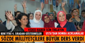 USTA MİLLİYETÇİLİK DERSİ VERDİ