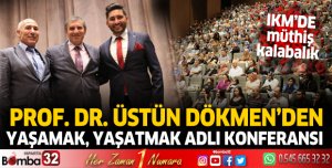 Üstün Dökmen Isparta'da konferans verdi