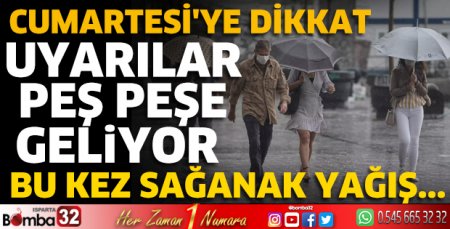 Uyarılar peş peşe geliyor