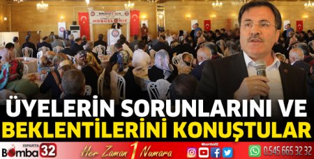 Üyelerin sorun ve beklentilerini konuştular