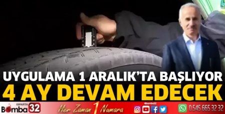 Uygulama 1 Aralık'ta başlıyor