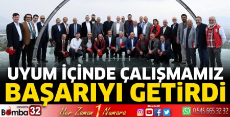 Uyum içinde çalışmamız başarıyı getirdi