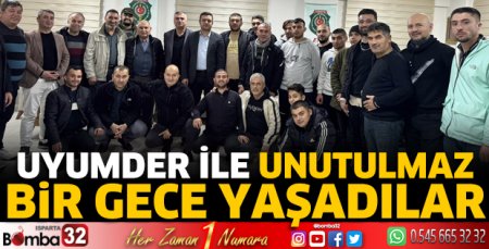 UYUMDER ile unutulmaz bir gece yaşadılar