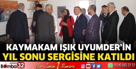 Uyumder'in yıl sonu sergisine katıldı