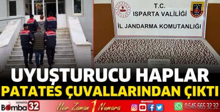 Uyuşturucu hapları patates çuvalına gizlemişler