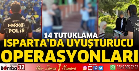Uyuşturucu operasyonlarında 14 tutuklama