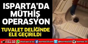 UYUŞTURUCU TUVALET DELİĞİNDEN ÇIKTI