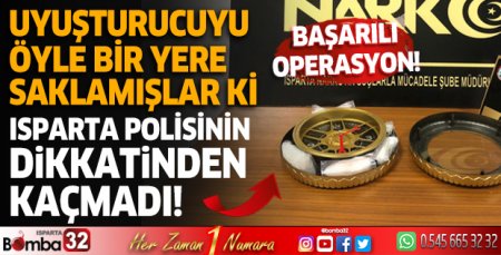 Uyuşturucu zulası narkotik polisinin dikkatinden kaçmadı