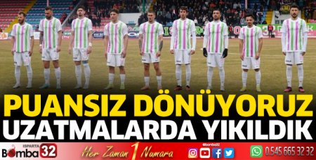Uzatmalarda yıkıldık