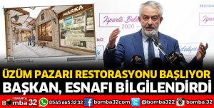 ÜZÜM PAZARI ESNAFINI BİLGİLENDİRDİ