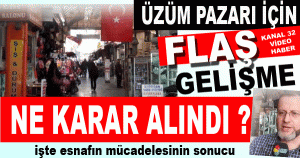 Üzüm Pazarı’na ayrıcalık