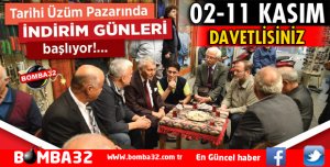 ÜZÜM PAZARINDA İNDİRİM GÜNLERİ BAŞLIYOR