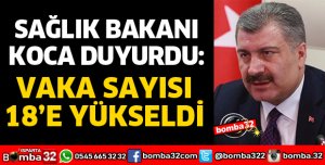 VAKA SAYISI 18 OLDU