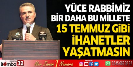 Vali Aydın Baruş demokrasi nöbetinde konuştu