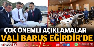 Vali Aydın Baruş Eğirdir'de