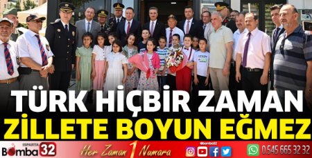 Vali Baruş: “Türk hiçbir zaman zillete boyun eğmez”