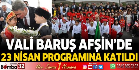 Vali Baruş, Afşin'de 23 Nisan programına katıldı