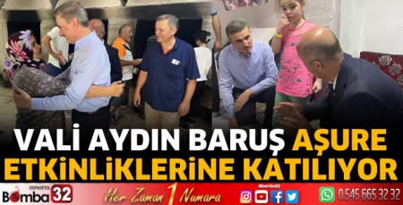 Vali Baruş aşure etkinliklerine katılıyor