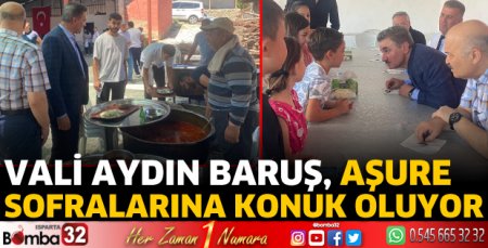 Vali Baruş aşure sofralarına konuk oluyor