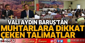 Vali Baruş Gelendost ilçesini ziyaret etti