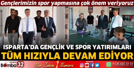 Vali Baruş Gençlik ve Spor yatırımlarını inceledi