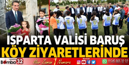Vali Baruş, köy ziyaretlerinde 