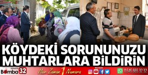 Vali Baruş köyleri ziyaret ediyor